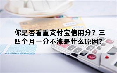 你是否看重支付宝信用分？三四个月一分不涨是什么原因？