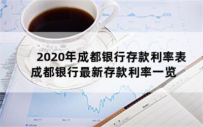 2020年成都银行存款利率表 成都银行最新存款利率一览 