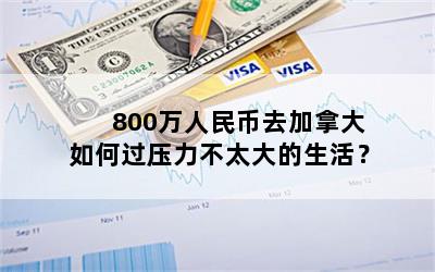 800万人民币去加拿大如何过压力不太大的生活？