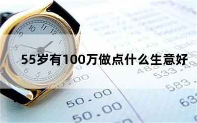 55岁有100万做点什么生意好