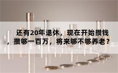 还有20年退休，现在开始攒钱，攒够一百万，将来够不够养老？