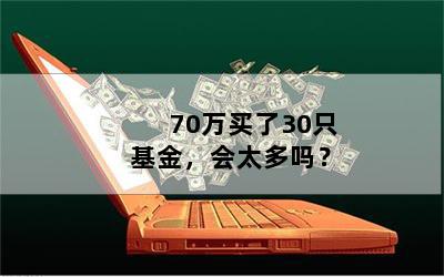 70万买了30只基金，会太多吗？