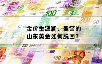 金价生波澜，盈警的山东黄金如何脱困？