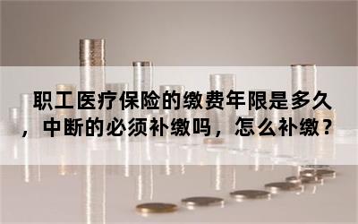 职工医疗保险的缴费年限是多久，中断的必须补缴吗，怎么补缴？