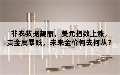 非农数据靓丽，美元指数上涨，贵金属暴跌，未来金价何去何从？