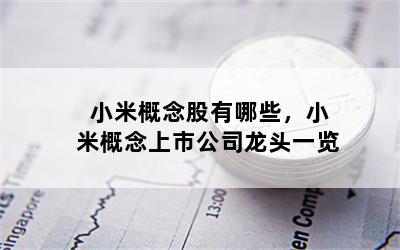 小米概念股有哪些，小米概念上市公司龙头一览