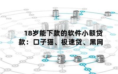 18岁能下款的软件小额贷款：口子猫、极速贷、黑网