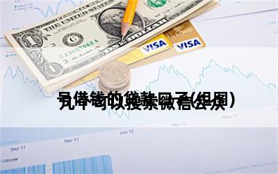 
几个可以搜索微信公众号借钱的贷款口子(组图)