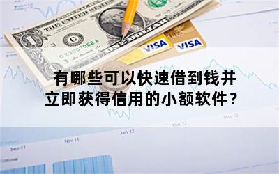 有哪些可以快速借到钱并立即获得信用的小额软件？