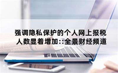 强调隐私保护的个人网上报税人数显着增加::全景财经频道