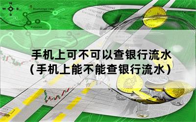 手机上可不可以查银行流水（手机上能不能查银行流水）