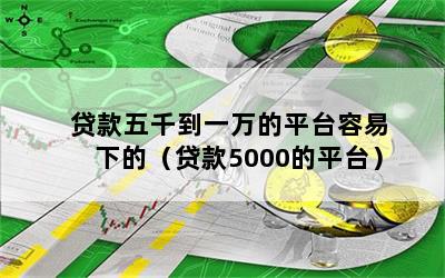 贷款五千到一万的平台容易下的（贷款5000的平台）