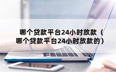 哪个贷款平台24小时放款（哪个贷款平台24小时放款的）