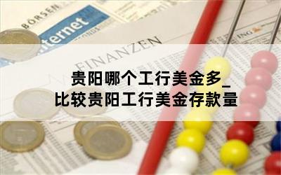  贵阳哪个工行美金多_比较贵阳工行美金存款量