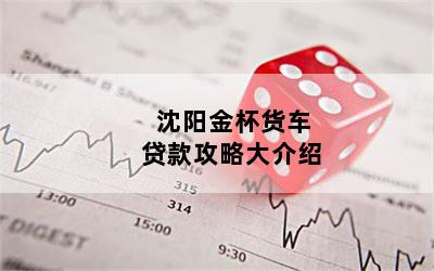 沈阳金杯货车贷款攻略大介绍