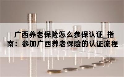 广西养老保险怎么参保认证_指南：参加广西养老保险的认证流程