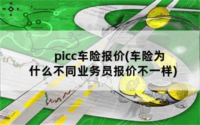 picc车险报价(车险为什么不同业务员报价不一样)