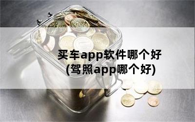 买车app软件哪个好(驾照app哪个好)