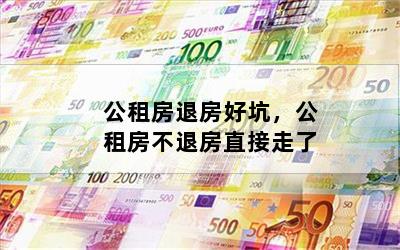 公租房退房好坑，公租房不退房直接走了