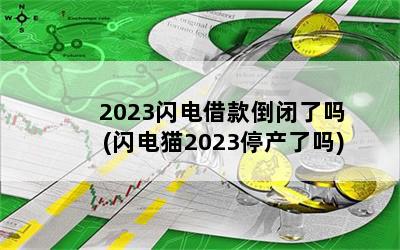 2023闪电借款倒闭了吗(闪电猫2023停产了吗)