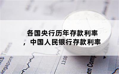 各国央行历年存款利率，中国人民银行存款利率