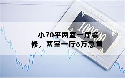 小70平两室一厅装修，两室一厅6万急售