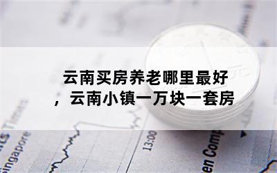 云南买房养老哪里最好，云南小镇一万块一套房