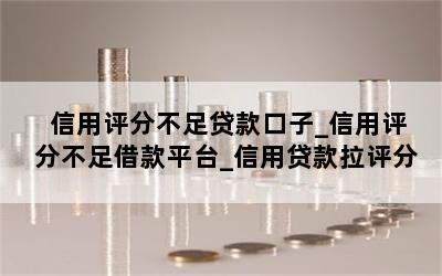 信用评分不足贷款口子_信用评分不足借款平台_信用贷款拉评分