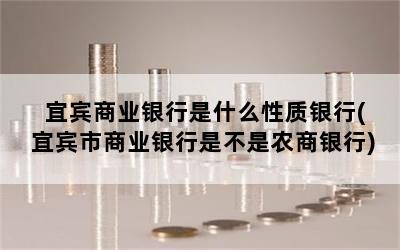 宜宾商业银行是什么性质银行(宜宾市商业银行是不是农商银行)