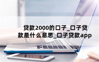 贷款2000的口子_口子贷款是什么意思_口子贷款app