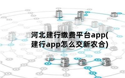 河北建行缴费平台app(建行app怎么交新农合)