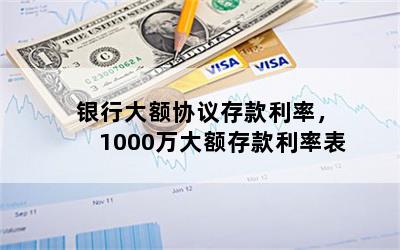 银行大额协议存款利率，1000万大额存款利率表