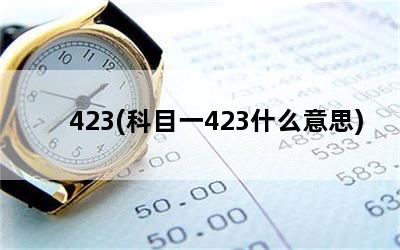 423(Ŀһ423ʲô˼)