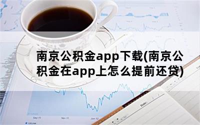 南京公积金app下载(南京公积金在app上怎么提前还贷)