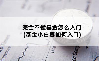 完全不懂基金怎么入门(基金小白要如何入门)