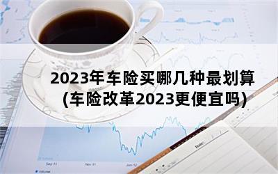 2023年车险买哪几种最划算(车险改革2023更便宜吗)